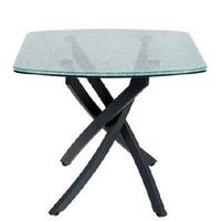 Greenapple Mosaic Tempered Glass Lamp Table