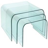 Greenapple Pure Glass Arc Nest of Tables GA102