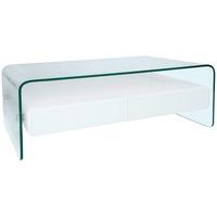 Greenapple Glass Plus Mauritius Coffee Table - White LY1301