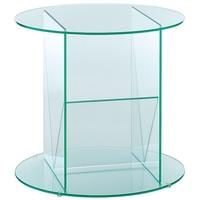 greenapple pure glass round table and magazine rack 59565