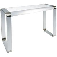 Greenapple Glass Plus Oasis Console Table - White LY85180W