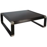 Greenapple Glass Plus Oasis Square Coffee Table - Black LY81180B