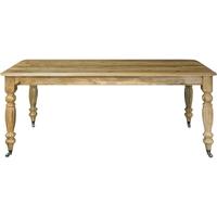 Granary Royale Victorian Dining Table with Chrome Casters