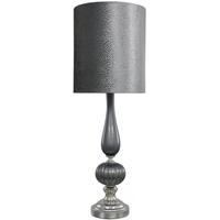 Grey Pearl Rogue Statement Lamp with Grey Snakeskin Shade