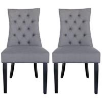 grey monty dining chair pair