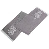 Grey Linen and Sequin Table Runner (Set of 10)