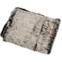 grey fur throw