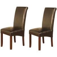 Grace Acacia Brown Dining Chair (Pair)