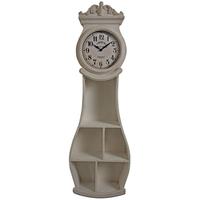 grandfather clock with shelves