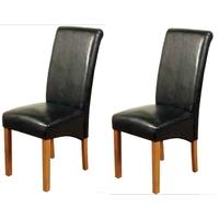 Grace Acacia Black Dining Chair (Pair)