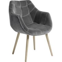 Grey Velvet Armchair