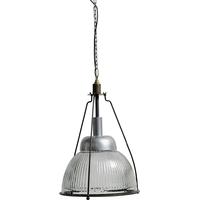 Grooves and Glass Hanging Lamp 42cm