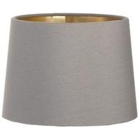 Grey Lamp Shade with Gold Lining - 15cm