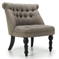 Gracie Button Chair, Tawny Brown