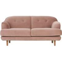 Gracie 2 Seater Sofa, Vintage Pink Velvet
