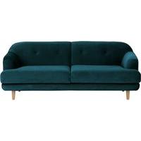 gracie 3 seater sofa seafoam blue velvet