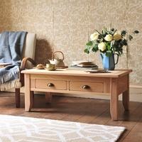 Grove Oak Coffee Table With Drawers