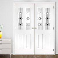 Grainger Grained Pvc French Doors - DecraResin 2 Style Safety Glass