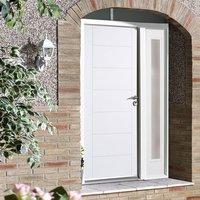 GRP White Modica Composite Door with Single Sidelight