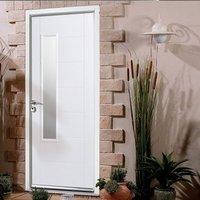 GRP White Newbury Glazed Composite Door