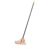 Grey & Orange Cloth Mop & Handle