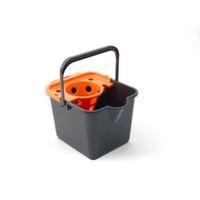 Grey & Orange Mop Bucket & Wringer