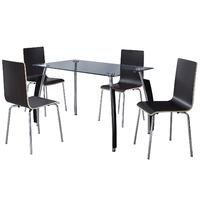 Grenoble 120cm Dining Set with 4 Chairs