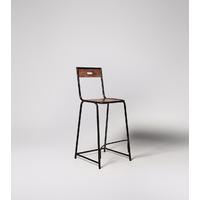 Granary Stool in mango wood & black