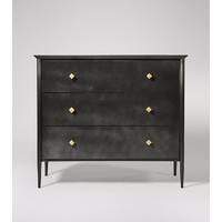 Grantham chest of drawers in gunmetal & brass