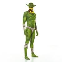 Green Orc Jaw Dropper Morphsuit Monster Fancy Dress Costume - size XXLarge - 6\