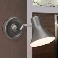 grey metal wall light britney