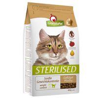 granatapet sterilised poultry dry cat food 4kg