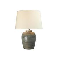 Grey Barrel Glazed Table Lamp