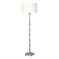 Grey Wooden Floor Lamp