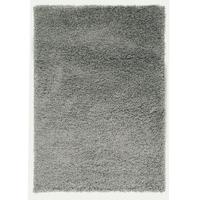 Grey Plain Shaggy Rug Petersberg 80X150