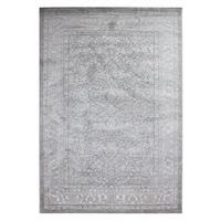 Grey Textured Geometric Wool Rug - Alpaca 160x230