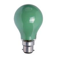 Green GLS Lightbulb 240v 25W