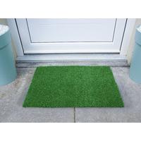 Green Dirt Catching Artificial 10mm Lawn Grass Grade 3 Doormat