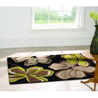 Green & Black Carved Contemporary Rug Medow 120X170