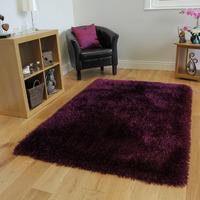 Grape Thick Shaggy Rug - Glamour 160cm x 230cm (5\'3\