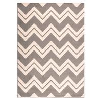 Grey Zig Zag Contemorary Rug Majorca 120X160