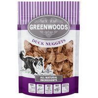 greenwoods nuggets duck dog treats 100g