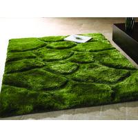 green shaggy rug kiev 120x170