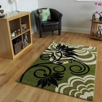 Green & Black Modern Rugs 1705 Montego - 180cm x 270cm (5ft 11\