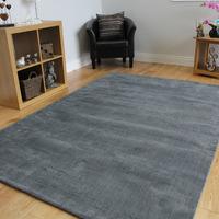 Grey Cotton Rug Oslo Medium