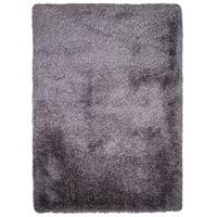 Grey Polyester Soft Shaggy Rug - Barrington XS