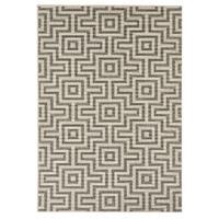 grey geometric maze outdoor rugs floorit 135x190