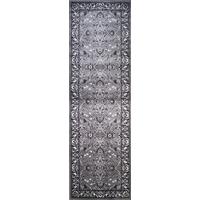 grey damask traditional rugs farhan 80x260