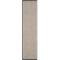 Grey Herringbone Jute Rug Prague 68X300