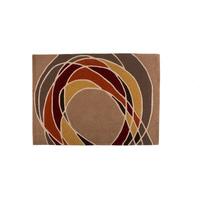 Grey & Yellow Spiral Twist Contemporary Rug Carnival 160X230